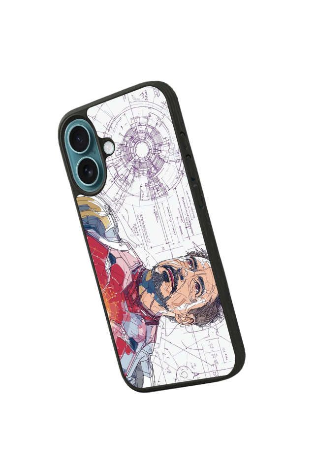 iPhone 16 Uyumlu Iron Man ( Demir Adam ) Tasarımlı Glossy Premium Kılıf