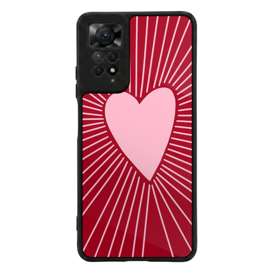Xiaomi Redmi Note 12 Pro Uyumlu Kalp Love Tasarımlı Glossy Premium Kılıf