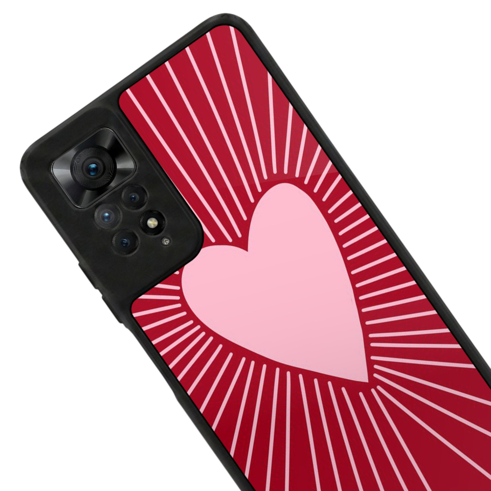 Xiaomi Redmi Note 12 Pro Uyumlu Kalp Love Tasarımlı Glossy Premium Kılıf