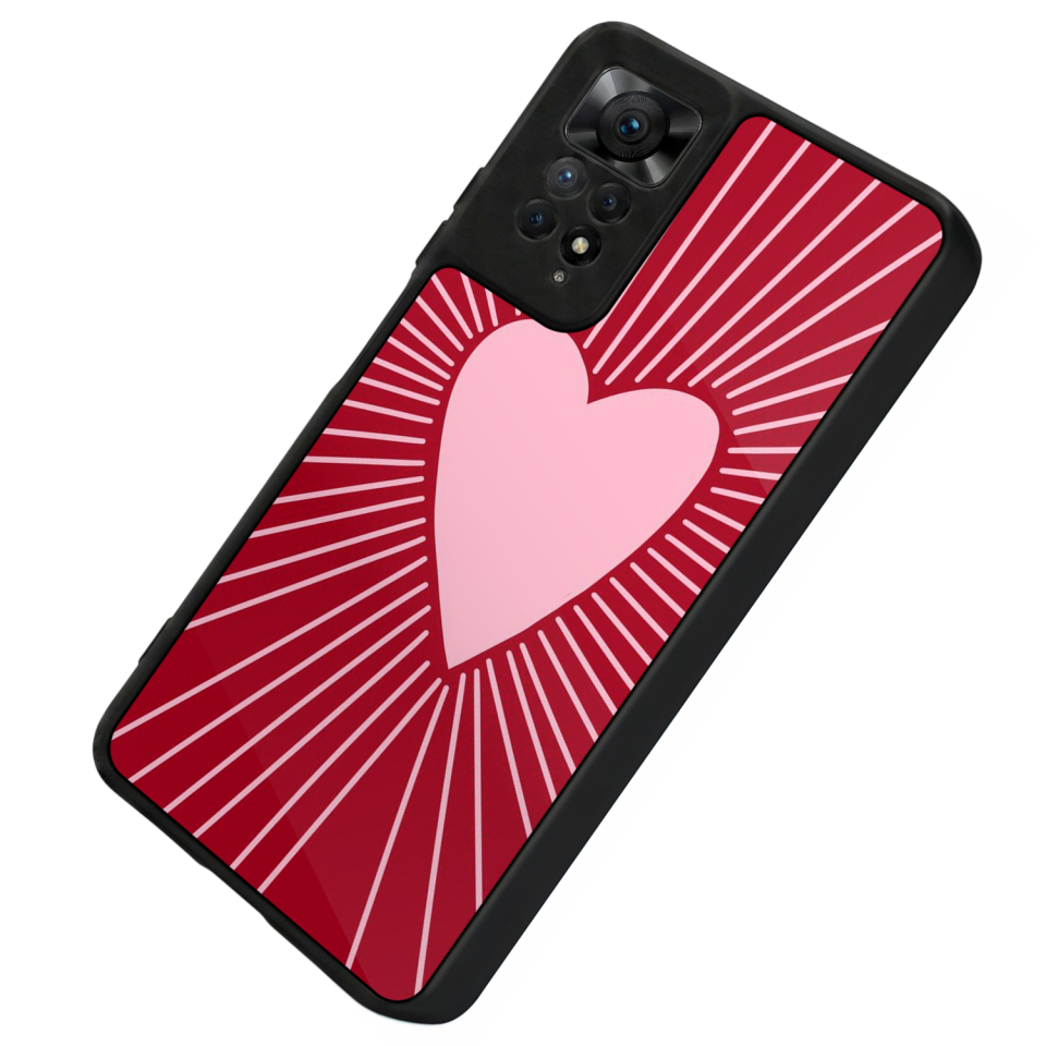 Xiaomi Redmi Note 12 Pro Uyumlu Kalp Love Tasarımlı Glossy Premium Kılıf