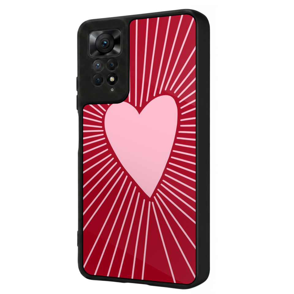 Xiaomi Redmi Note 12 Pro Uyumlu Kalp Love Tasarımlı Glossy Premium Kılıf