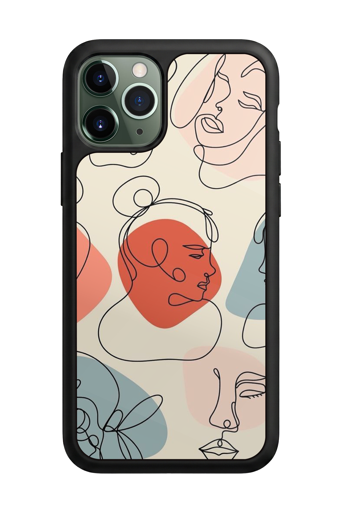 iPhone 11 Pro Uyumlu Line Art Tasarımlı Glossy Premium Kılıf