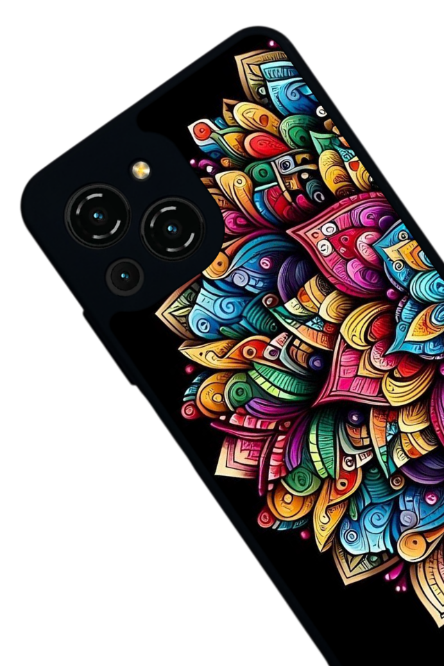 Reeder S23 Pro Max Uyumlu Mandala Tasarımlı Glossy Premium Kılıf