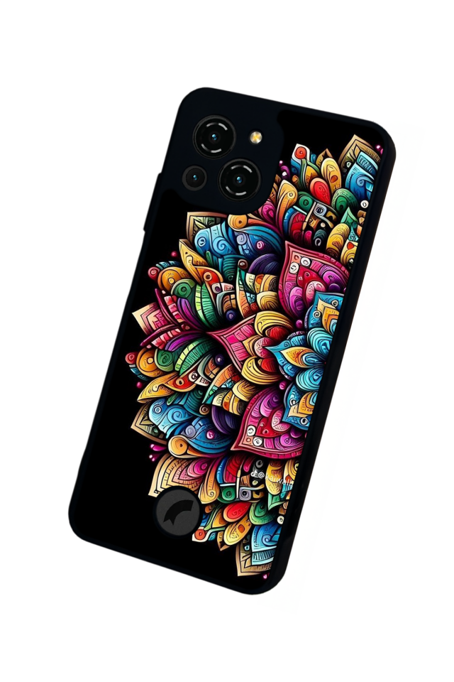 Reeder S23 Pro Max Uyumlu Mandala Tasarımlı Glossy Premium Kılıf