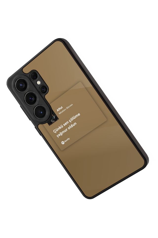 Samsung Galaxy S26 Ultra Uyumlu Sarki Sozleri Tasarımlı Glossy Premium Kılıf