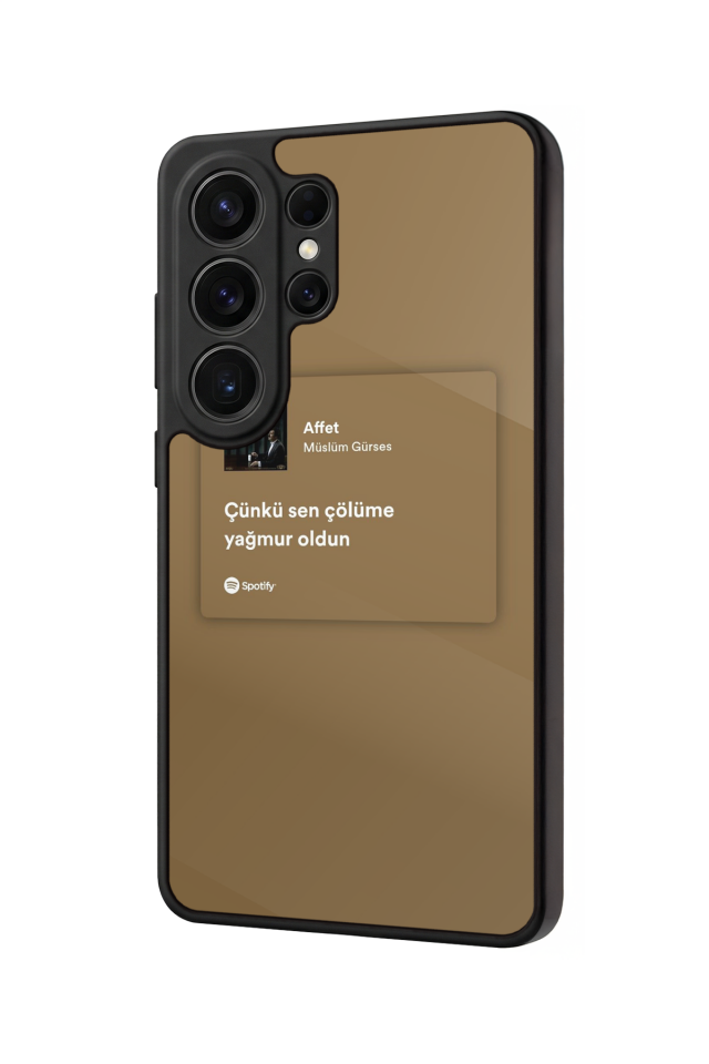 Samsung Galaxy S26 Ultra Uyumlu Sarki Sozleri Tasarımlı Glossy Premium Kılıf