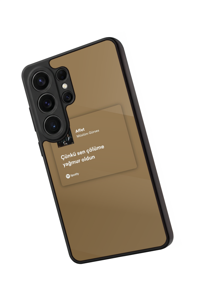 Samsung Galaxy S26 Ultra Uyumlu Sarki Sozleri Tasarımlı Glossy Premium Kılıf