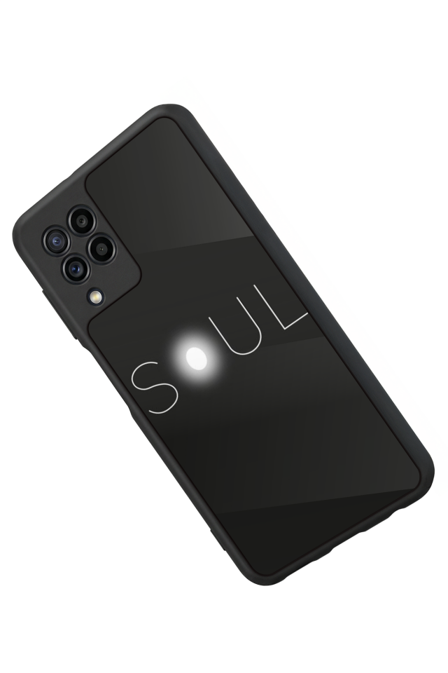 Samsung Galaxy M22 Uyumlu SOUL Tasarımlı Glossy Premium Kılıf