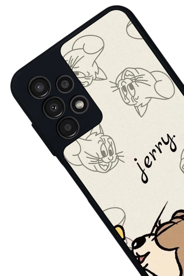 Samsung Galaxy A13 Uyumlu Tom And Jerry Tasarımlı Glossy Premium Kılıf