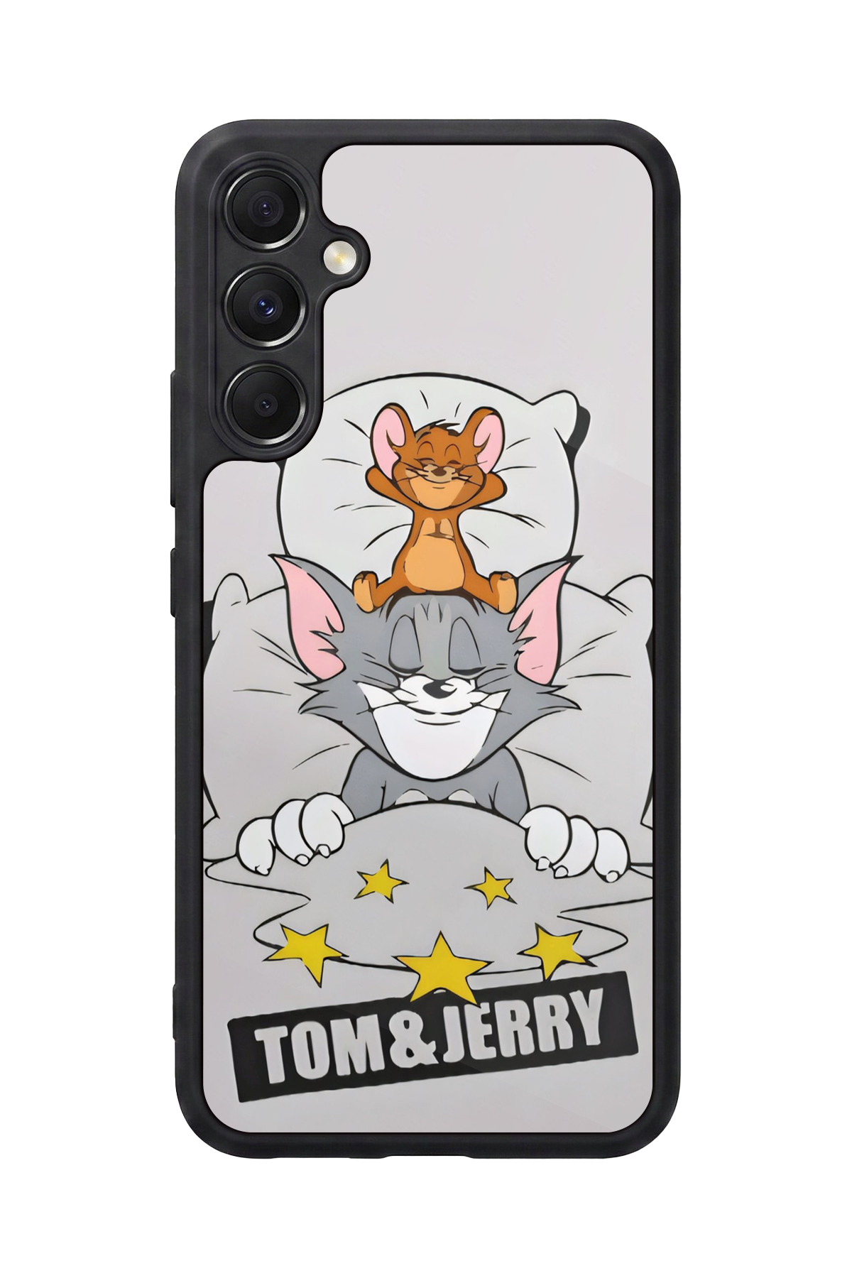 Samsung Galaxy M34 Uyumlu Tom And Jerry Tasarımlı Glossy Premium Kılıf