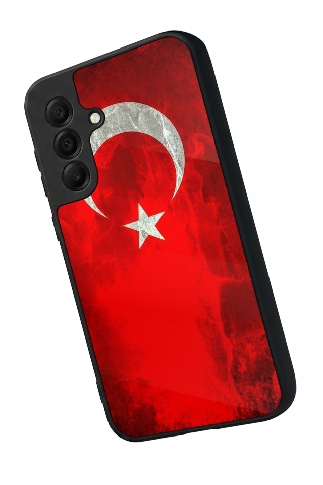 Samsung Galaxy A17 Uyumlu Türk Bayragi Tasarımlı Glossy Premium Kılıf
