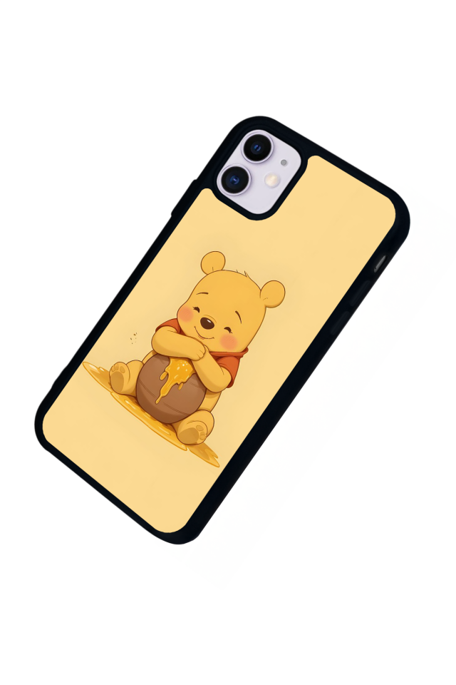 iPhone 11 Uyumlu Winnie Tasarımlı Glossy Premium Kılıf