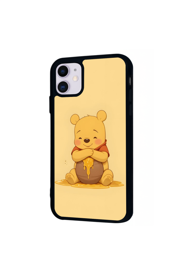iPhone 11 Uyumlu Winnie Tasarımlı Glossy Premium Kılıf