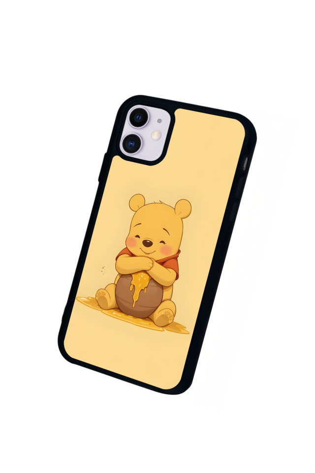 iPhone 11 Uyumlu Winnie Tasarımlı Glossy Premium Kılıf