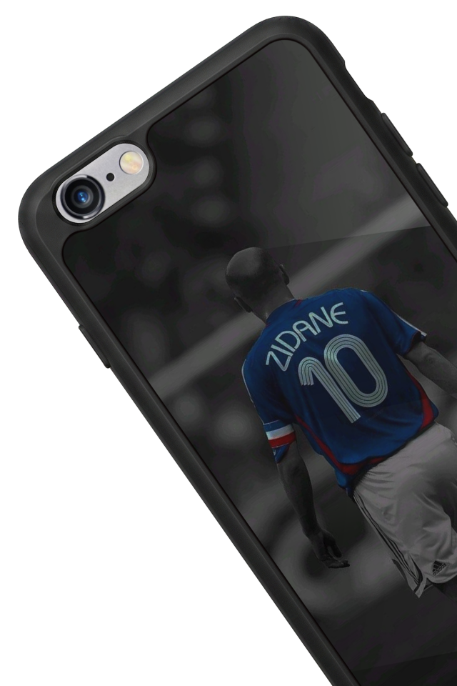 iPhone 6 Plus Uyumlu Zidane Tasarımlı Glossy Premium Kılıf