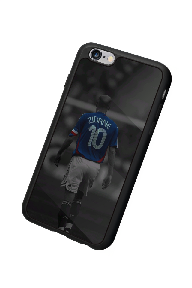 iPhone 6 Plus Uyumlu Zidane Tasarımlı Glossy Premium Kılıf