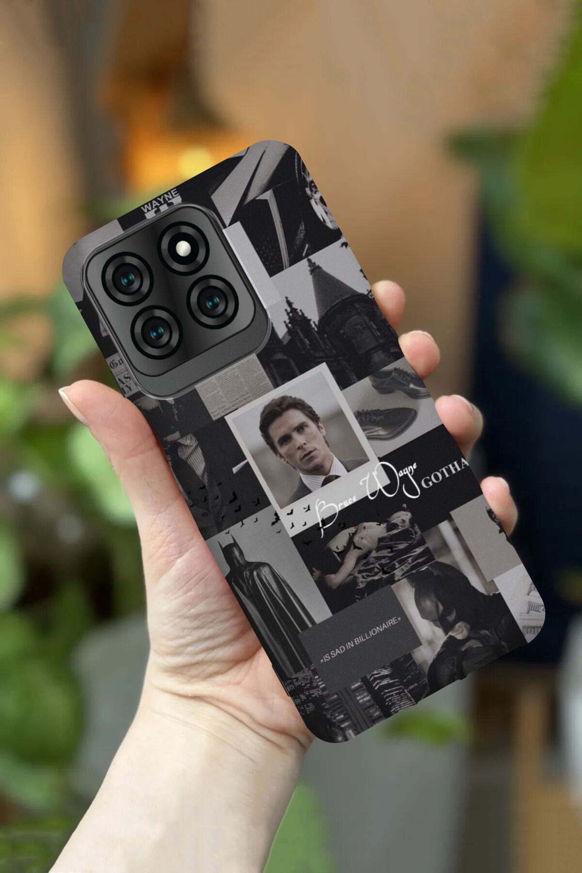 Reeder S71 Uyumlu Kamera Korumalı Batman Desenli HD Baskılı Silikon Kılıf