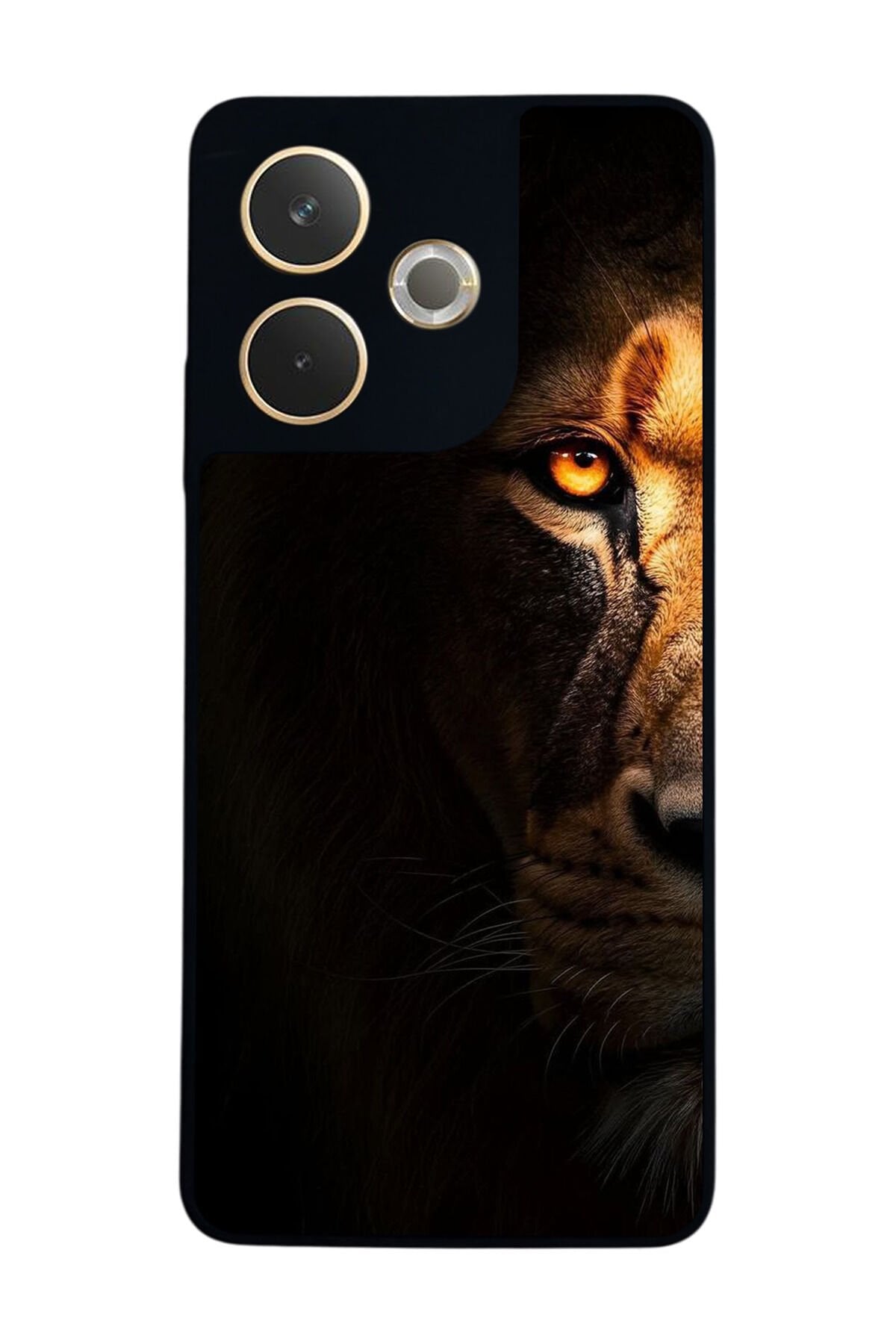 Oppo A5 Pro Uyumlu Aslan Tasarımlı Glossy Premium Kılıf