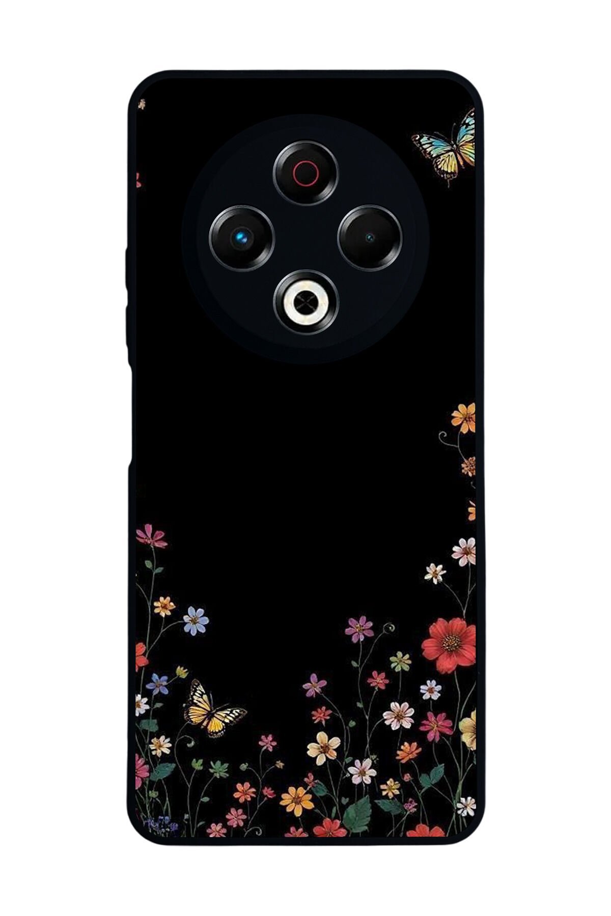 Tecno Spark 30 Uyumlu Floral Tasarımlı Glossy Premium Kılıf