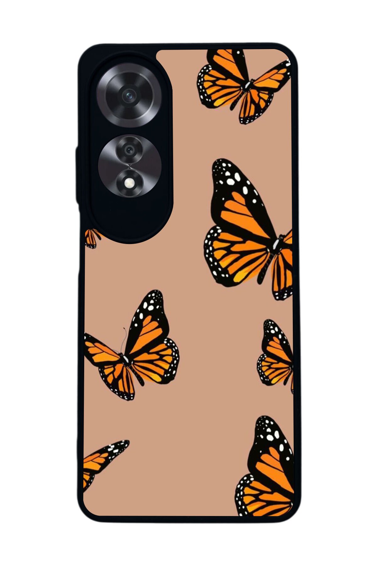 Oppo A60 Mat Siyah uyumlu Kılıf – Yumuşak Silikon, Koruyucu, Şok Emici Kapak
