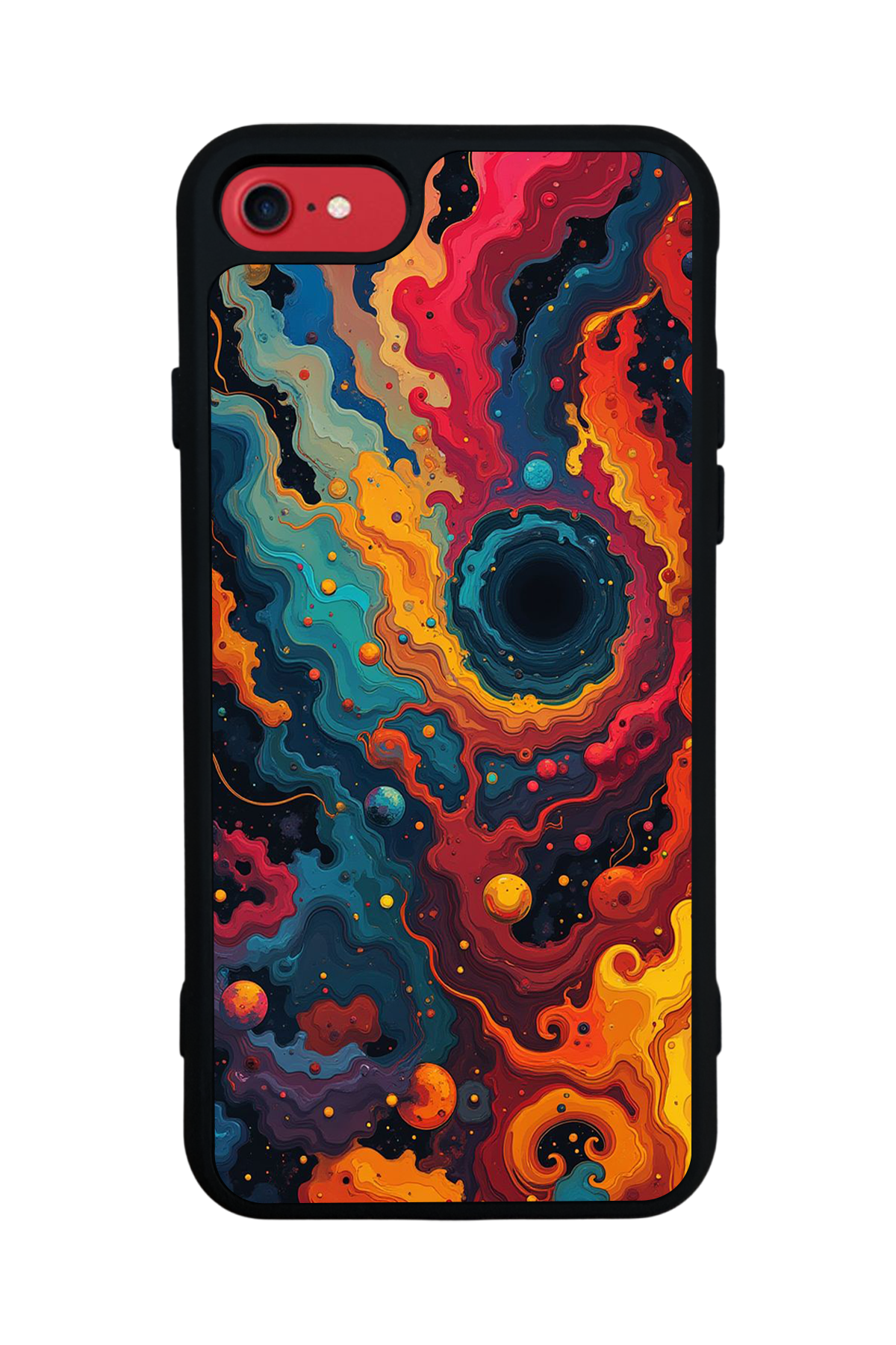 iPhone SE Uyumlu Abstract Tasarımlı Glossy Premium Kılıf