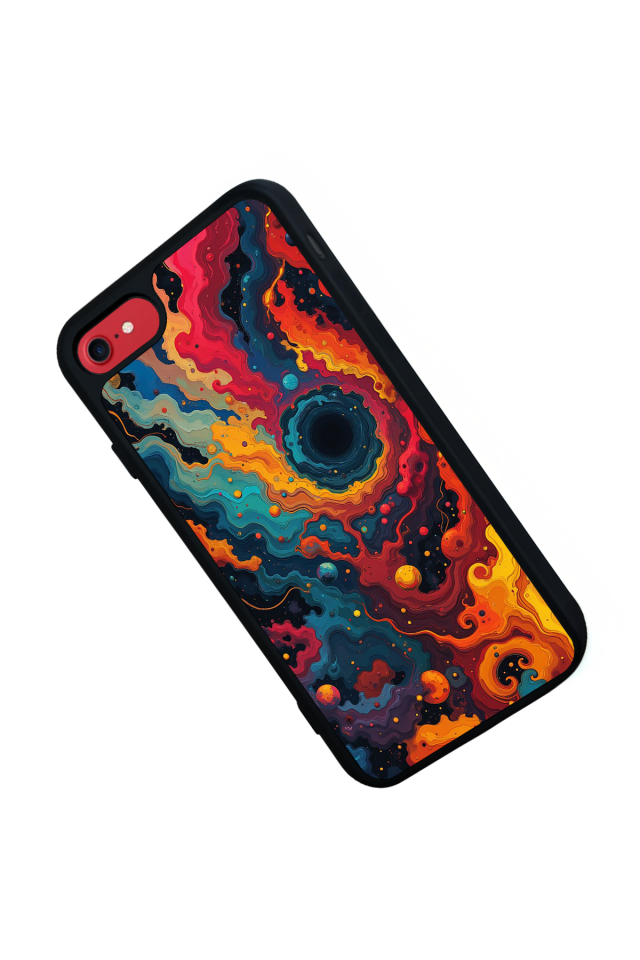iPhone SE Uyumlu Abstract Tasarımlı Glossy Premium Kılıf