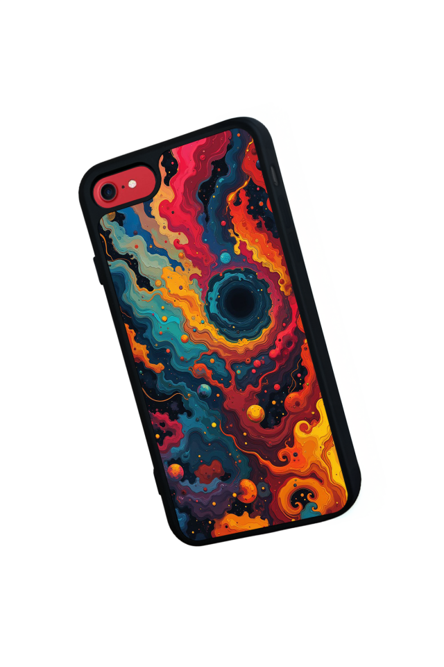 iPhone SE Uyumlu Abstract Tasarımlı Glossy Premium Kılıf