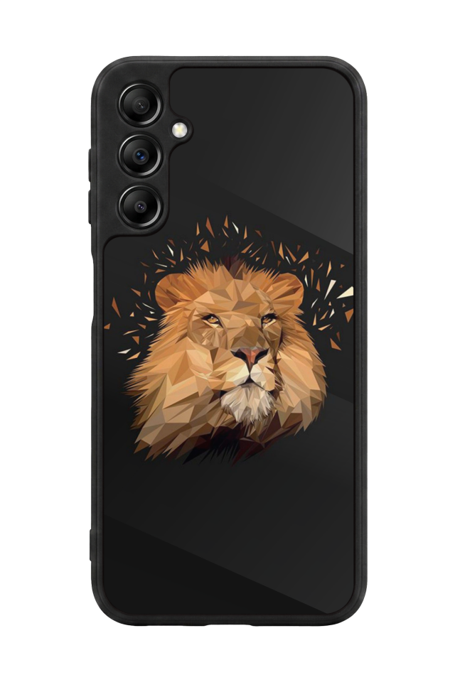 Samsung Galaxy A14 Uyumlu Aslan Tasarımlı Glossy Premium Kılıf