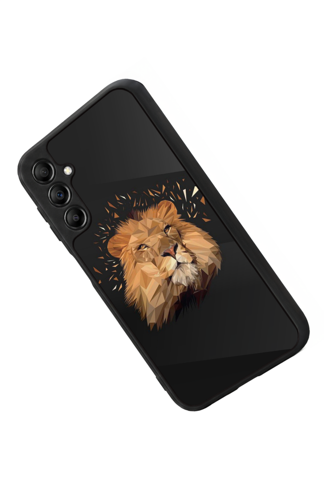 Samsung Galaxy A14 Uyumlu Aslan Tasarımlı Glossy Premium Kılıf