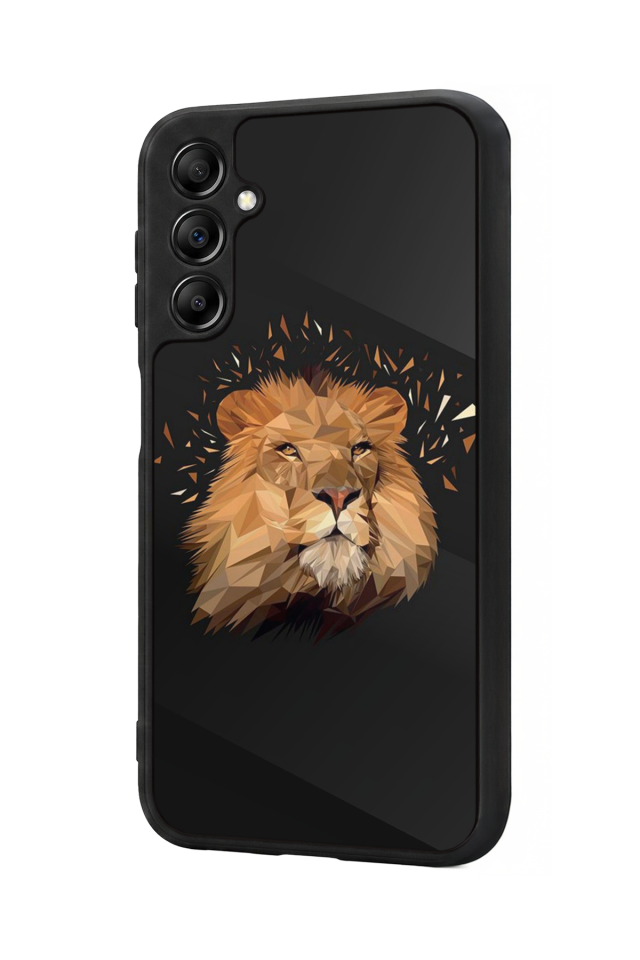 Samsung Galaxy A14 Uyumlu Aslan Tasarımlı Glossy Premium Kılıf
