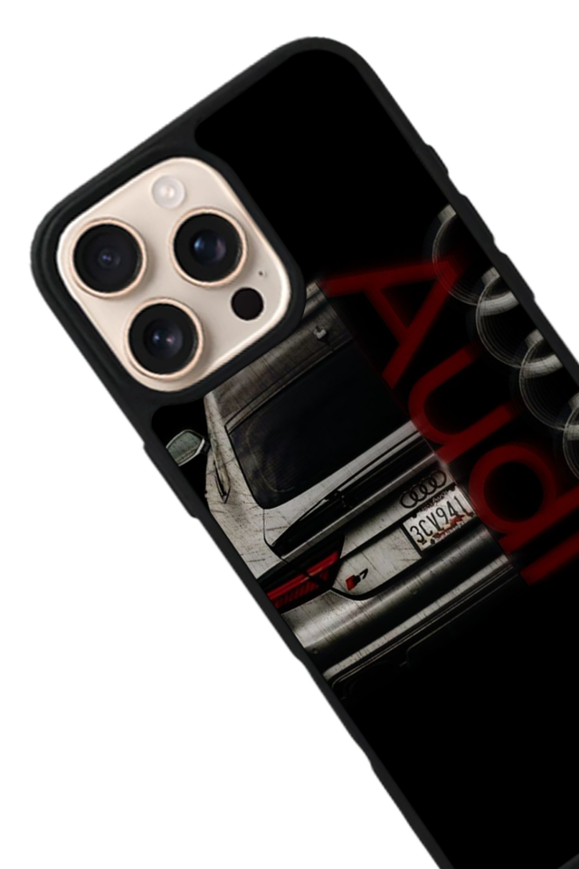 iPhone 14 Pro Uyumlu Audi Tasarımlı Glossy Premium Kılıf