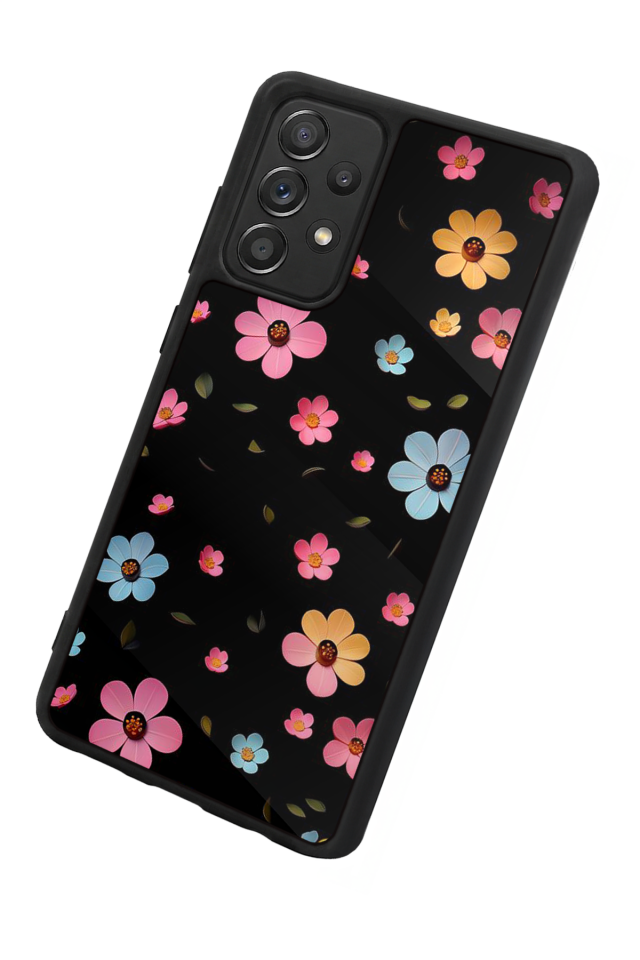 Samsung Galaxy A72 Uyumlu Cicek Tasarımlı Glossy Premium Kılıf