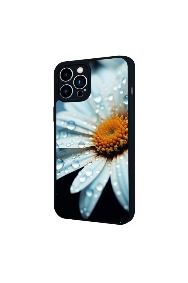 iPhone 12 Pro Max Uyumlu Cicek Tasarımlı Glossy Premium Kılıf