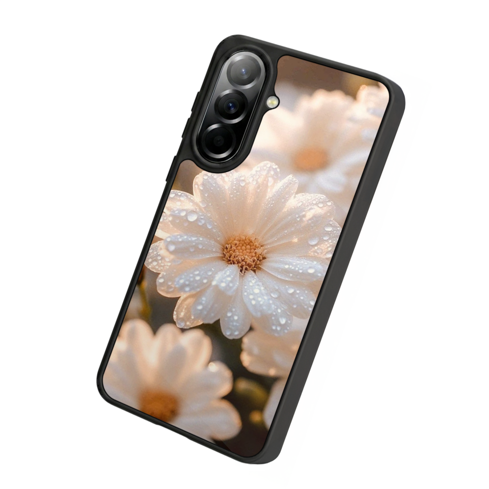 Samsung Galaxy A57 Uyumlu Cicek Tasarımlı Glossy Premium Kılıf