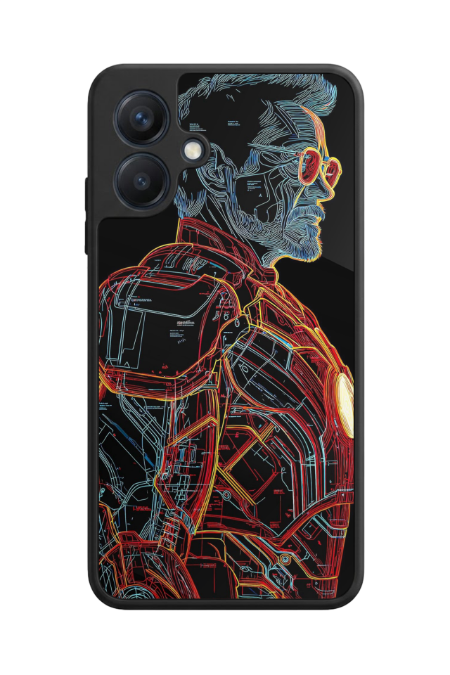 Samsung Galaxy A07 Uyumlu Iron Man ( Demir Adam ) Tasarımlı Glossy Premium Kılıf