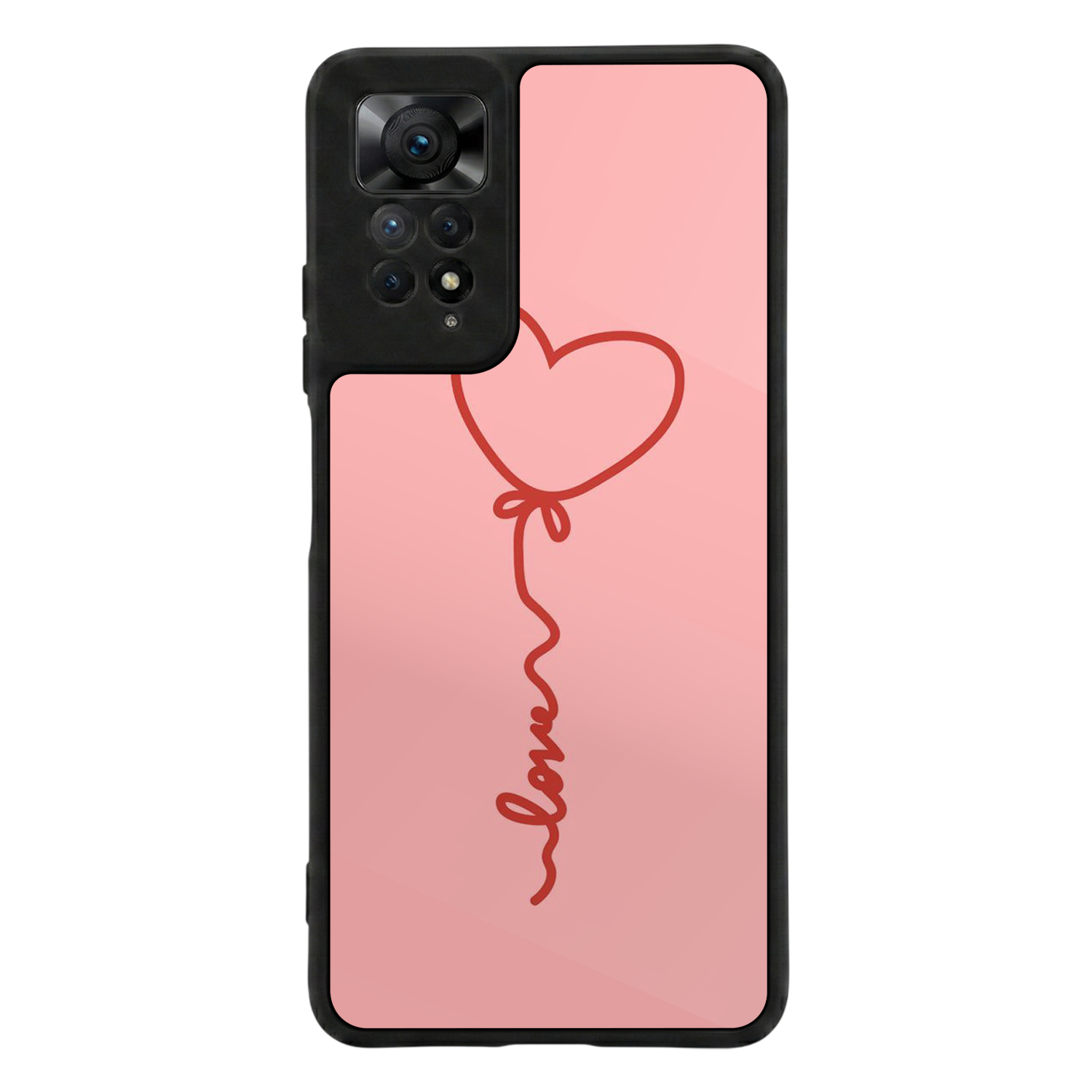 Xiaomi Redmi Note 12 Pro Uyumlu Kalp Love Tasarımlı Glossy Premium Kılıf