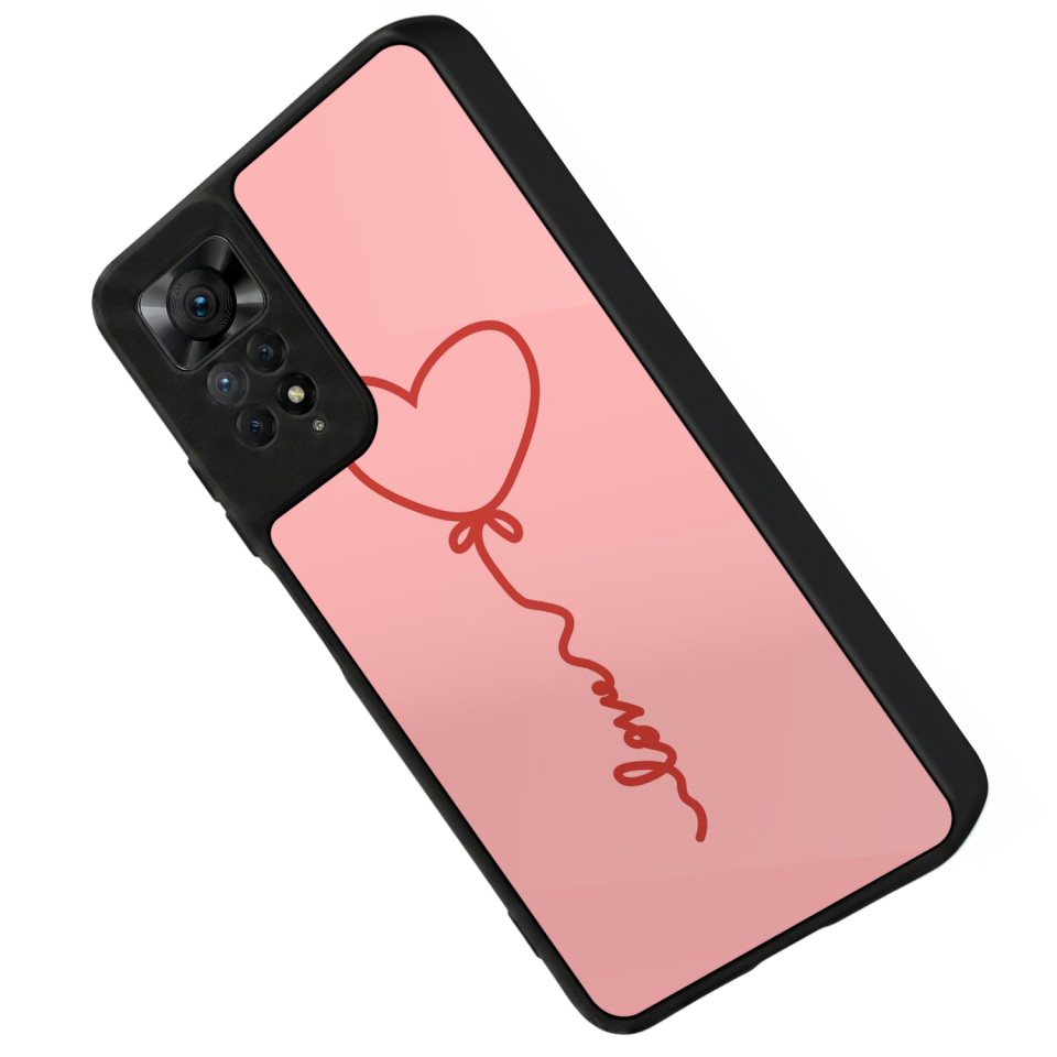 Xiaomi Redmi Note 12 Pro Uyumlu Kalp Love Tasarımlı Glossy Premium Kılıf