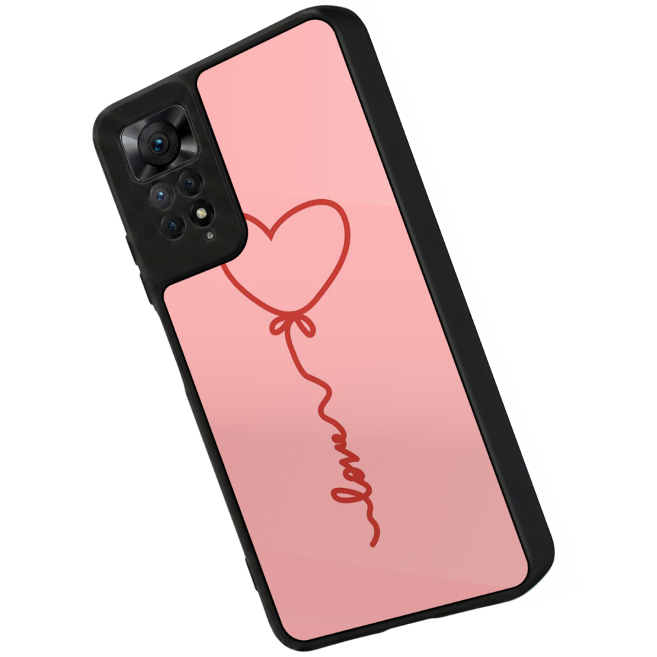 Xiaomi Redmi Note 12 Pro Uyumlu Kalp Love Tasarımlı Glossy Premium Kılıf