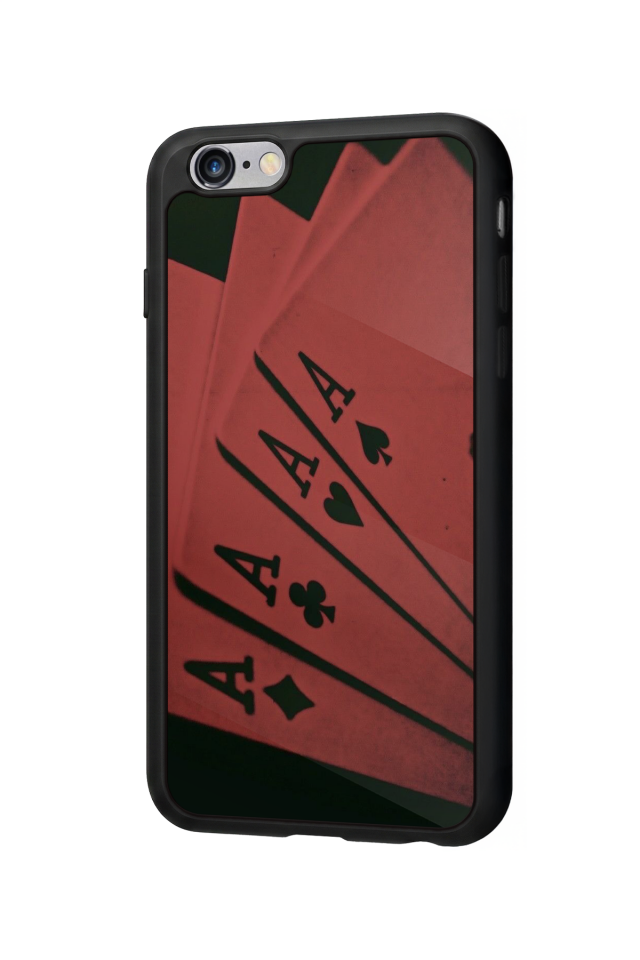 iPhone 6s Plus Uyumlu Kart Tasarımlı Glossy Premium Kılıf