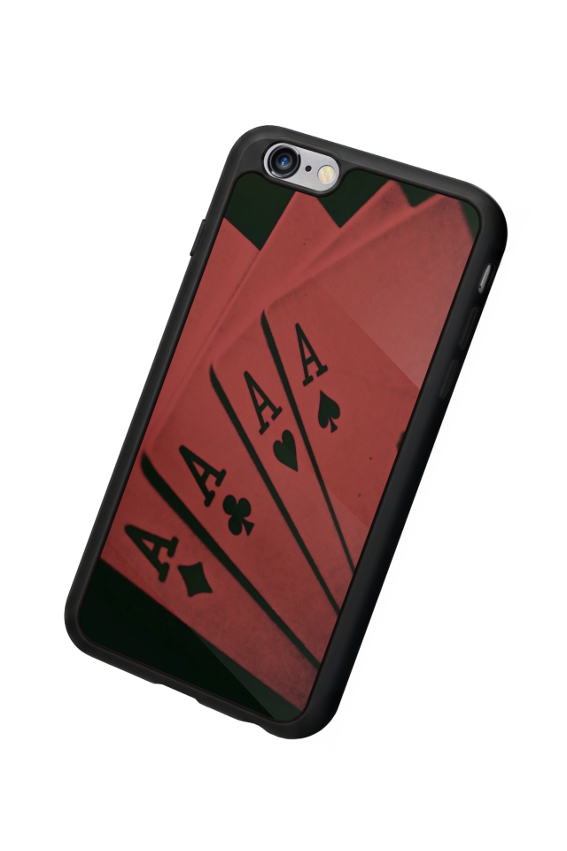 iPhone 6s Plus Uyumlu Kart Tasarımlı Glossy Premium Kılıf