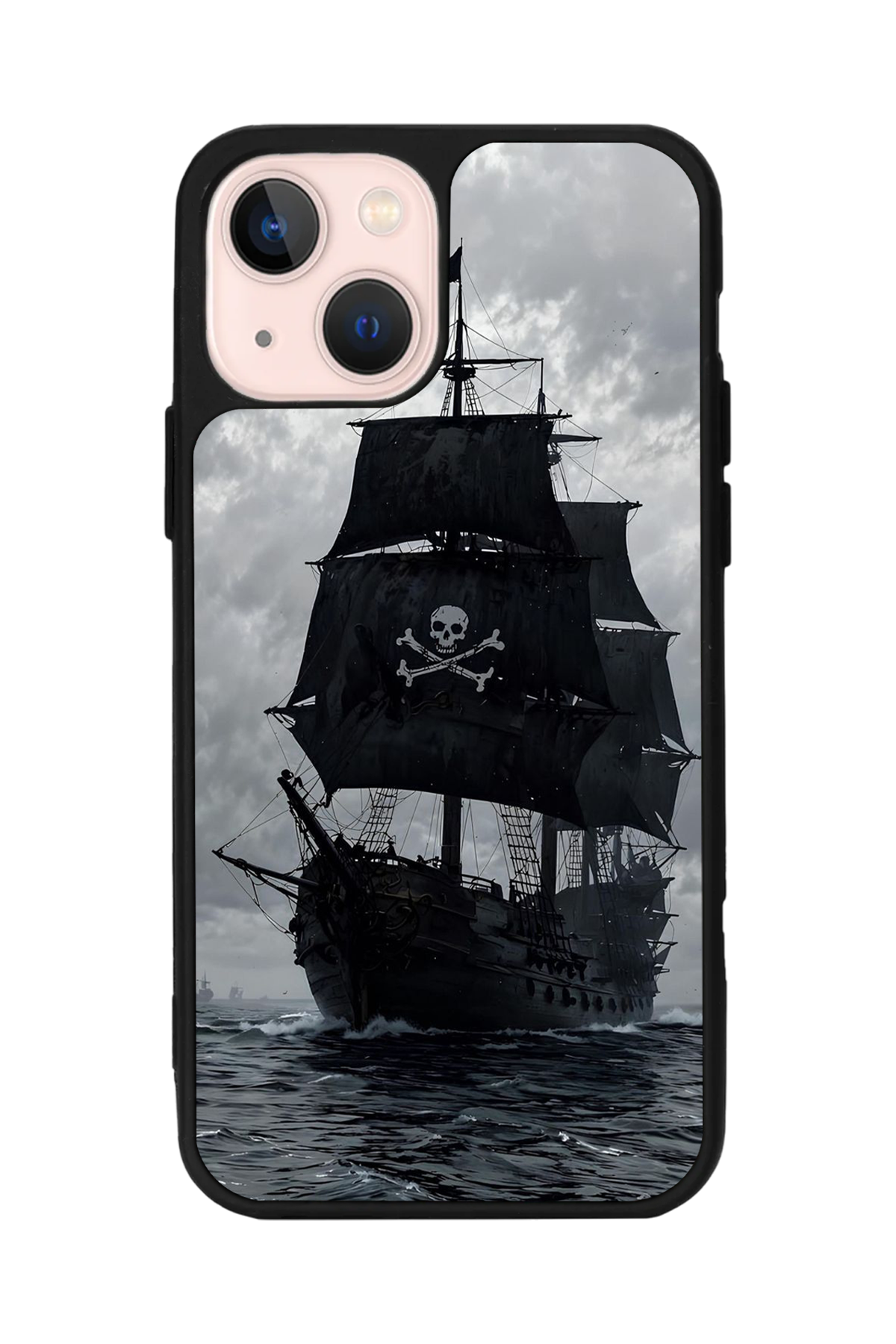 iPhone 13 Mini Uyumlu Korsan Tasarımlı Glossy Premium Kılıf