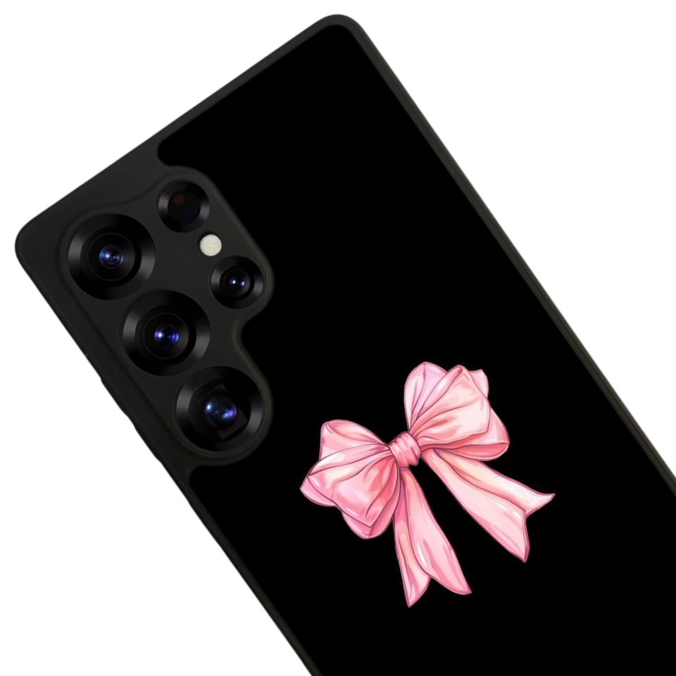 Samsung Galaxy S25 Ultra Uyumlu Kurdele Tasarımlı Glossy Premium Kılıf