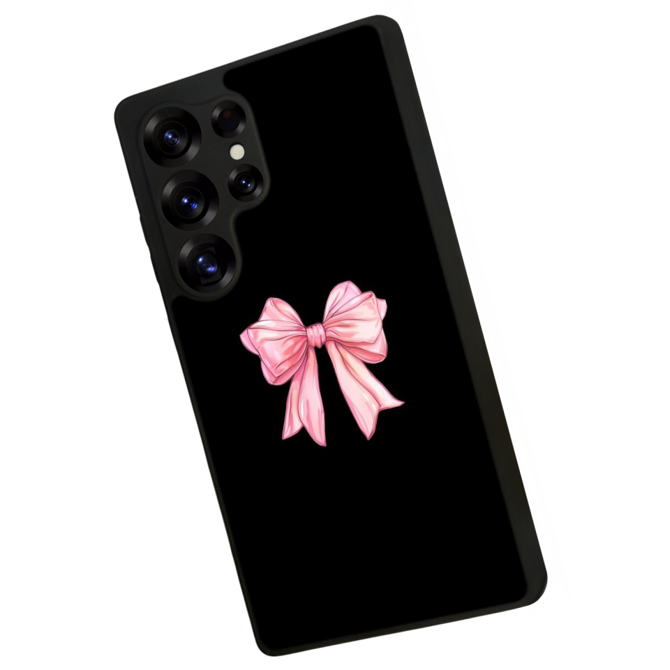 Samsung Galaxy S25 Ultra Uyumlu Kurdele Tasarımlı Glossy Premium Kılıf