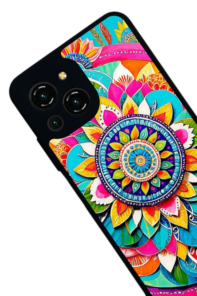 Reeder S23 Pro Max Uyumlu Mandala Tasarımlı Glossy Premium Kılıf