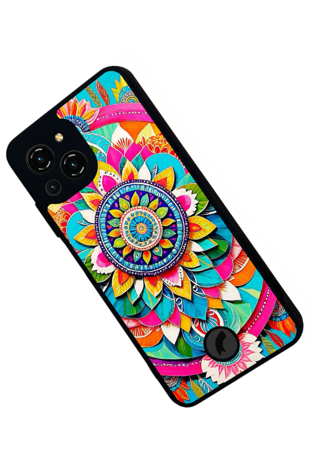 Reeder S23 Pro Max Uyumlu Mandala Tasarımlı Glossy Premium Kılıf