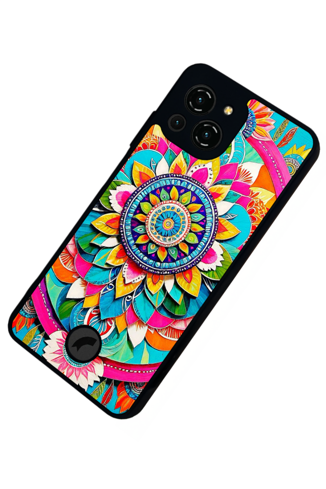 Reeder S23 Pro Max Uyumlu Mandala Tasarımlı Glossy Premium Kılıf