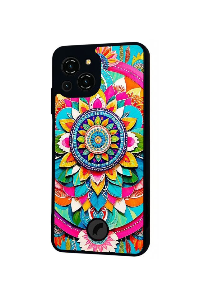 Reeder S23 Pro Max Uyumlu Mandala Tasarımlı Glossy Premium Kılıf