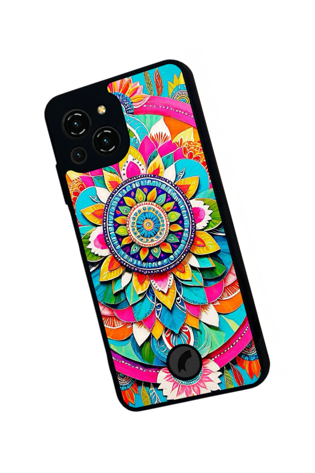 Reeder S23 Pro Max Uyumlu Mandala Tasarımlı Glossy Premium Kılıf