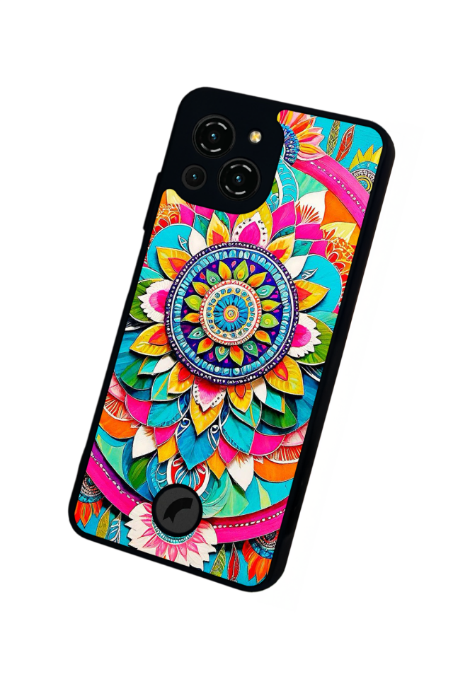 Reeder S23 Pro Max Uyumlu Mandala Tasarımlı Glossy Premium Kılıf