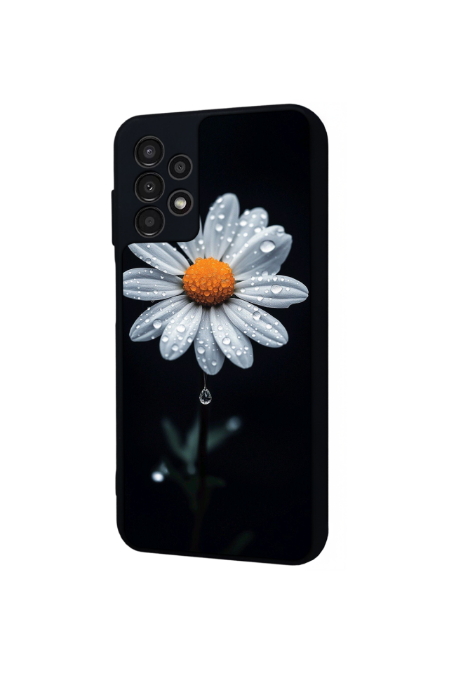 Samsung Galaxy A23 Uyumlu Papatya Tasarımlı Glossy Premium Kılıf